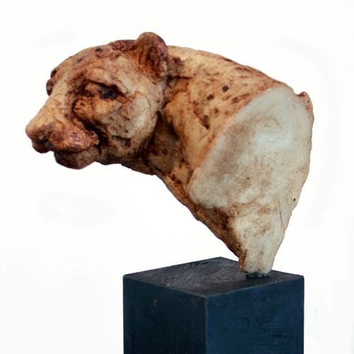 Small Head of Cheetah Sculpture